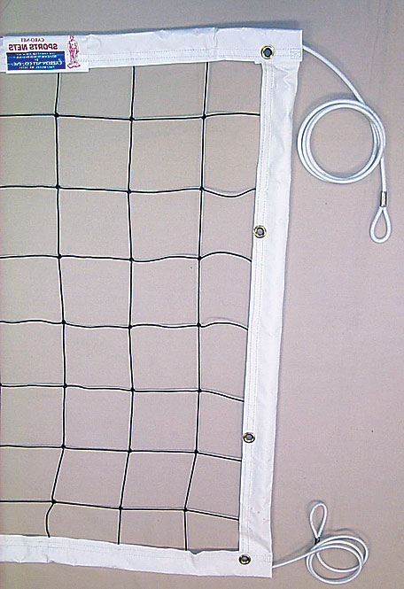 Carron Competition Volleyball Net - Steel Cable Top and Bottom
