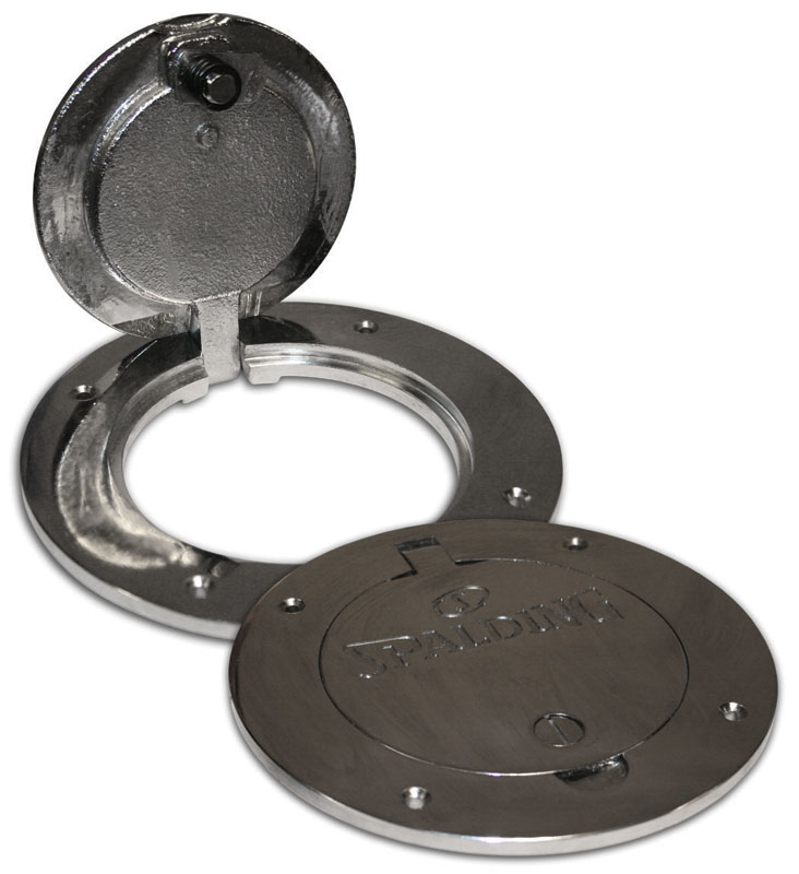 Spalding Volleyball Floor Plates with Sleeves