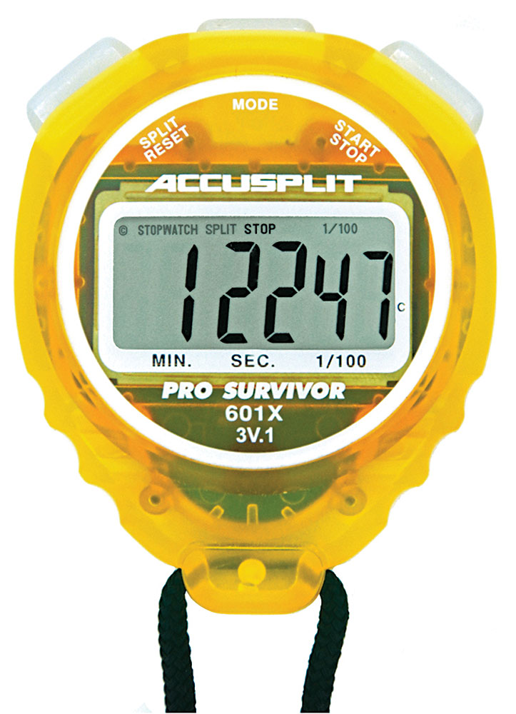 Accusplit Cumulative Split Magnum XL Display Stopwatch - Lemon