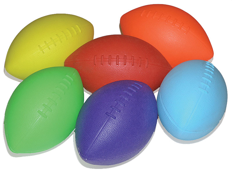 Soft Touch 9" Football 6-Color Set