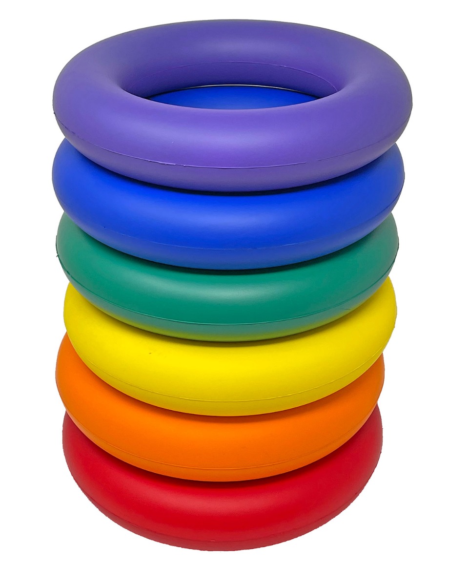 Oversize Foam Deck Tennis Rings Set of 6