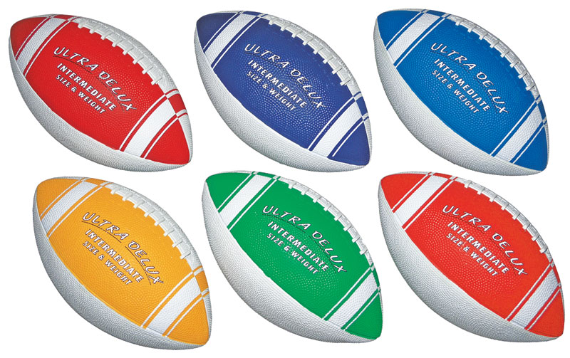 Ultra Delux Footballs 6-Color Set