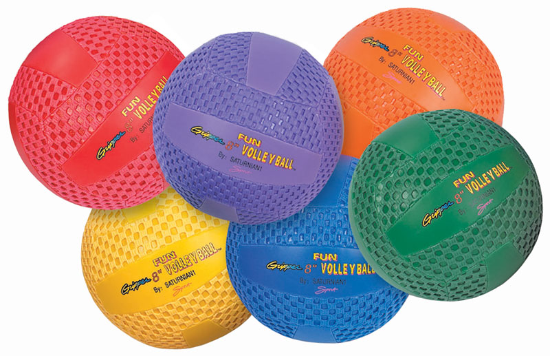 Fun Gripper 8" Volleyballs set of 6