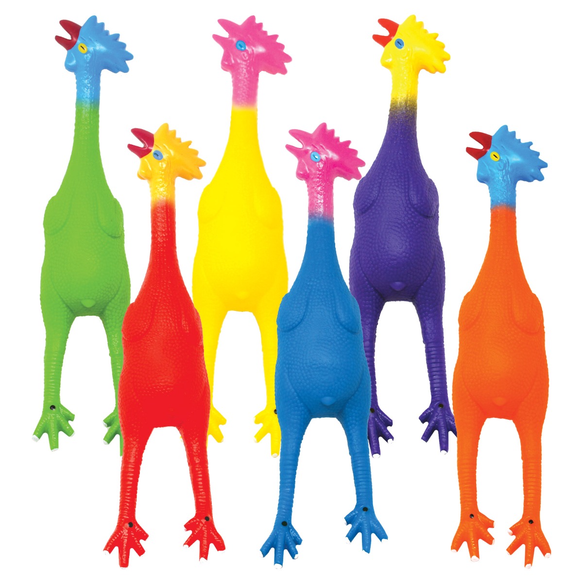 PVC Roosters 6-Color Set