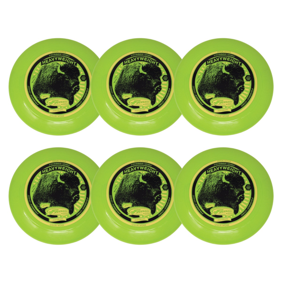 Wham-O 200g Frisbees (pack of 6)