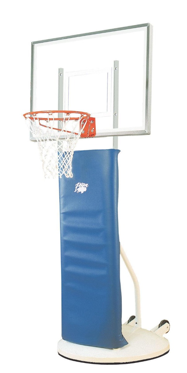 Bison Rollaway Adjustable Basketball Goal with Clear Acrylic Backboard