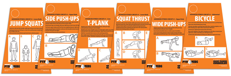 Advanced Fitness Circuit #1 Cards