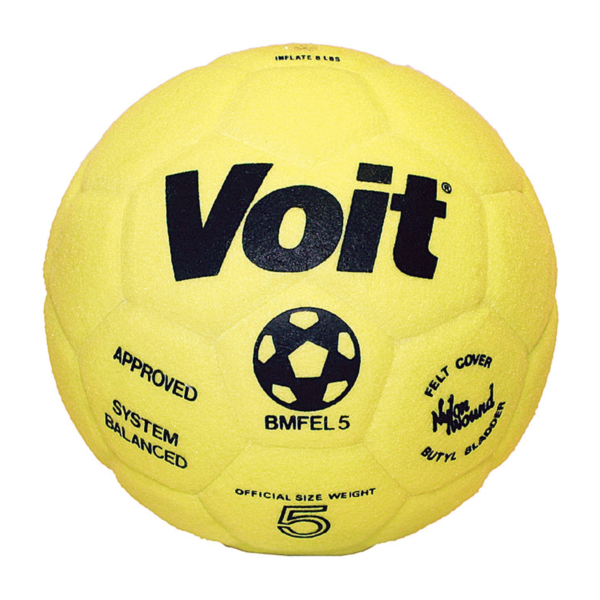 Voit Indoor Felt Soccer Ball, size 5