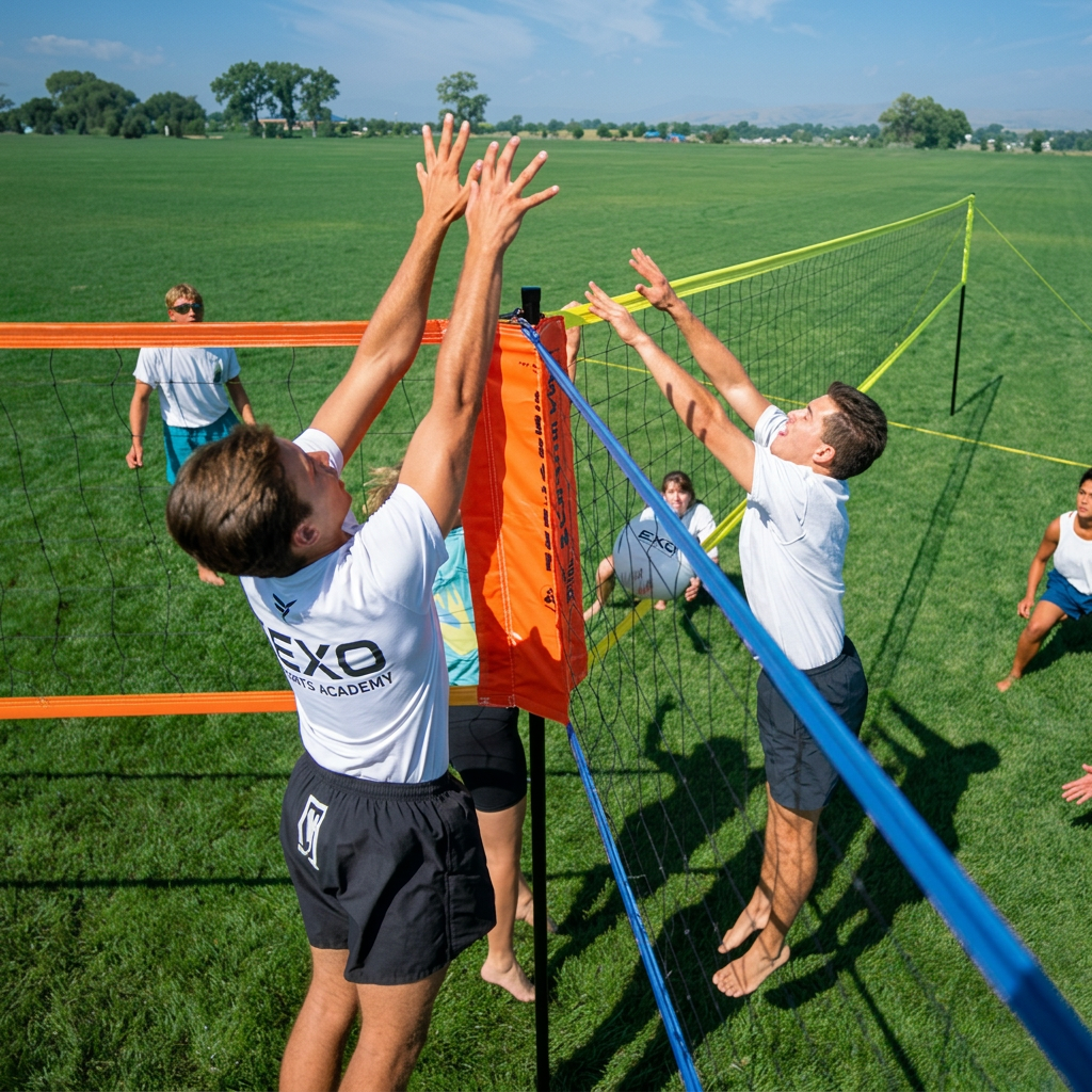 Tri-Ball Pro Volleyball Net System