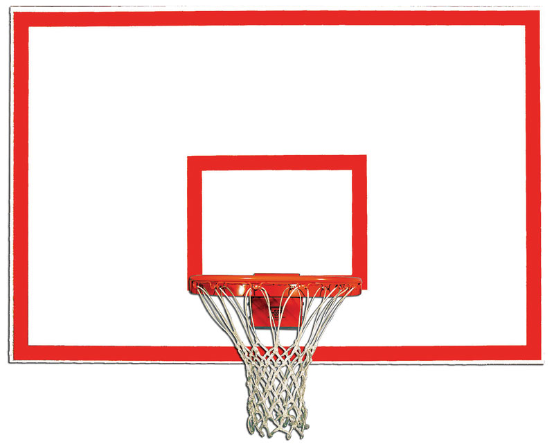 Gared 42" x 72" Fiberglass Basketball Backboard