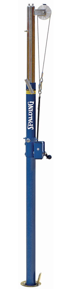 Spalding 3 Court Steel Upright w/ Winch