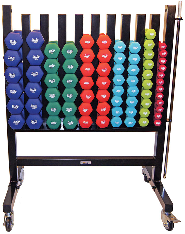 Rack pictured with casters