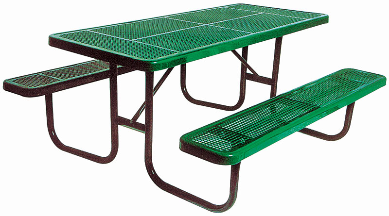 Heavy-Duty 6' Picnic Table - Perforated