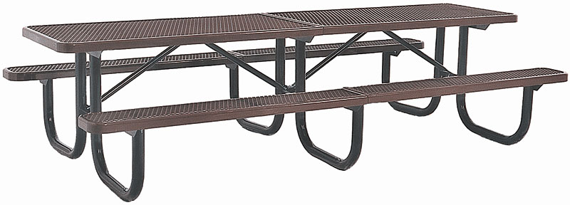 10' Shelter Picnic Table - Perforated