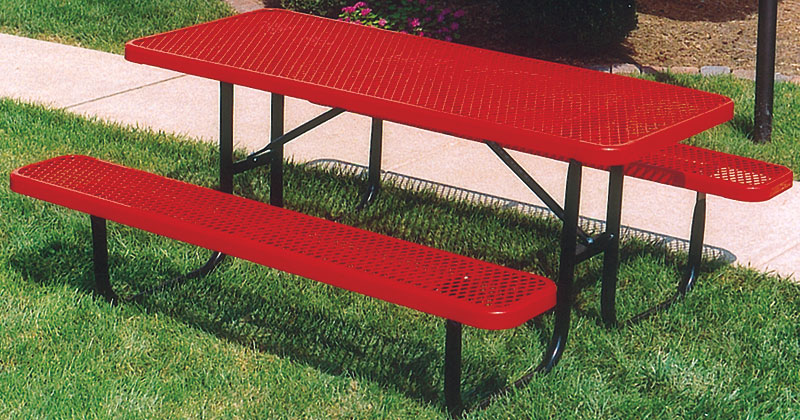 6' Extra-Heavy-Duty Picnic Table - Perforated