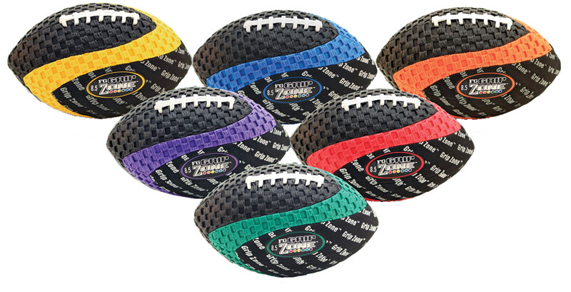 Set of 6 Fun Gripper Grip Zone™ Footballs