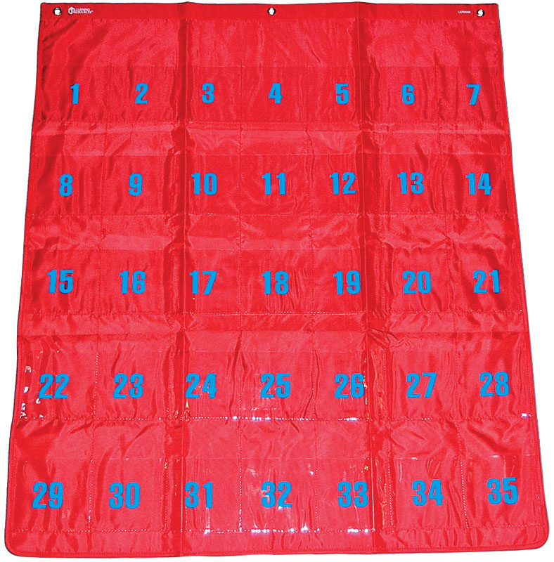 Pedometer Storage Pocket Chart