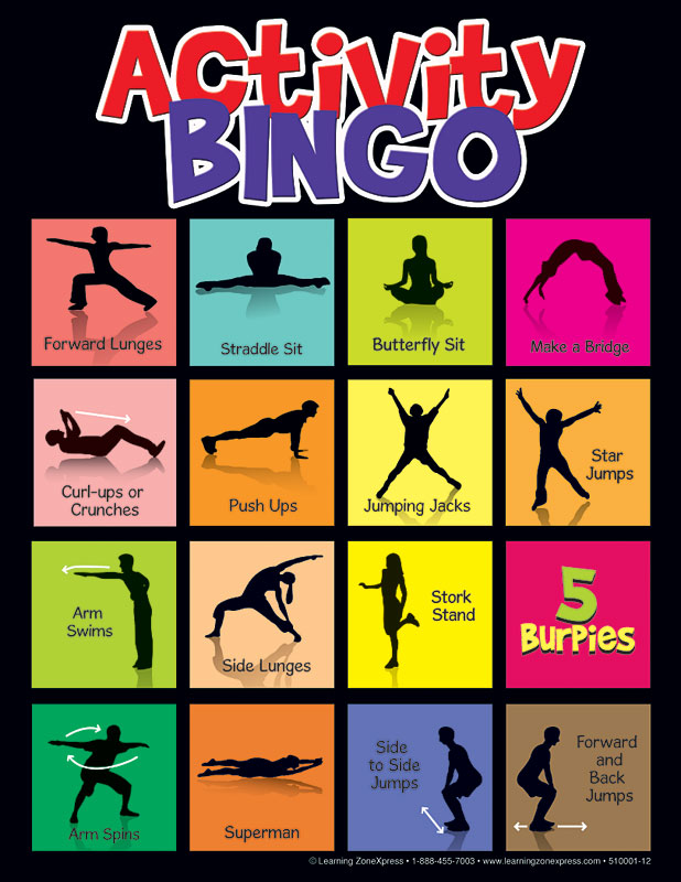 Physical Activity Bingo Game