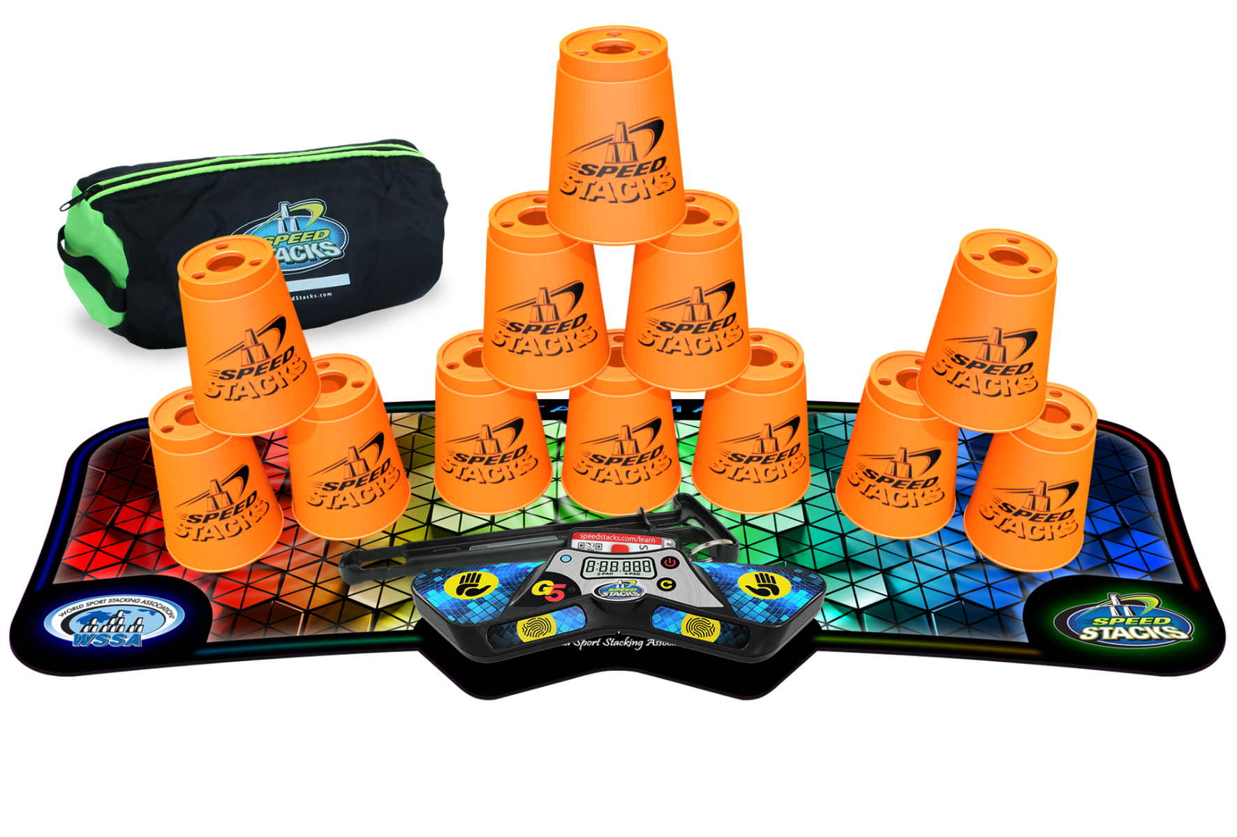 Neon Orange Speed Stacks Starter Pack