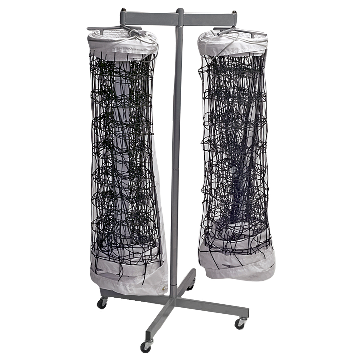 Double Volleyball Net Storage Rack