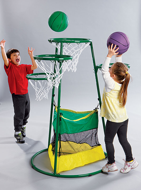 Adjustable Multi-Ring Basketball Stand