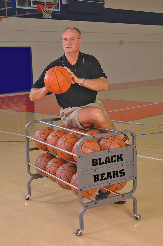 Bison Heavy-Duty Lockable Ball Cart
