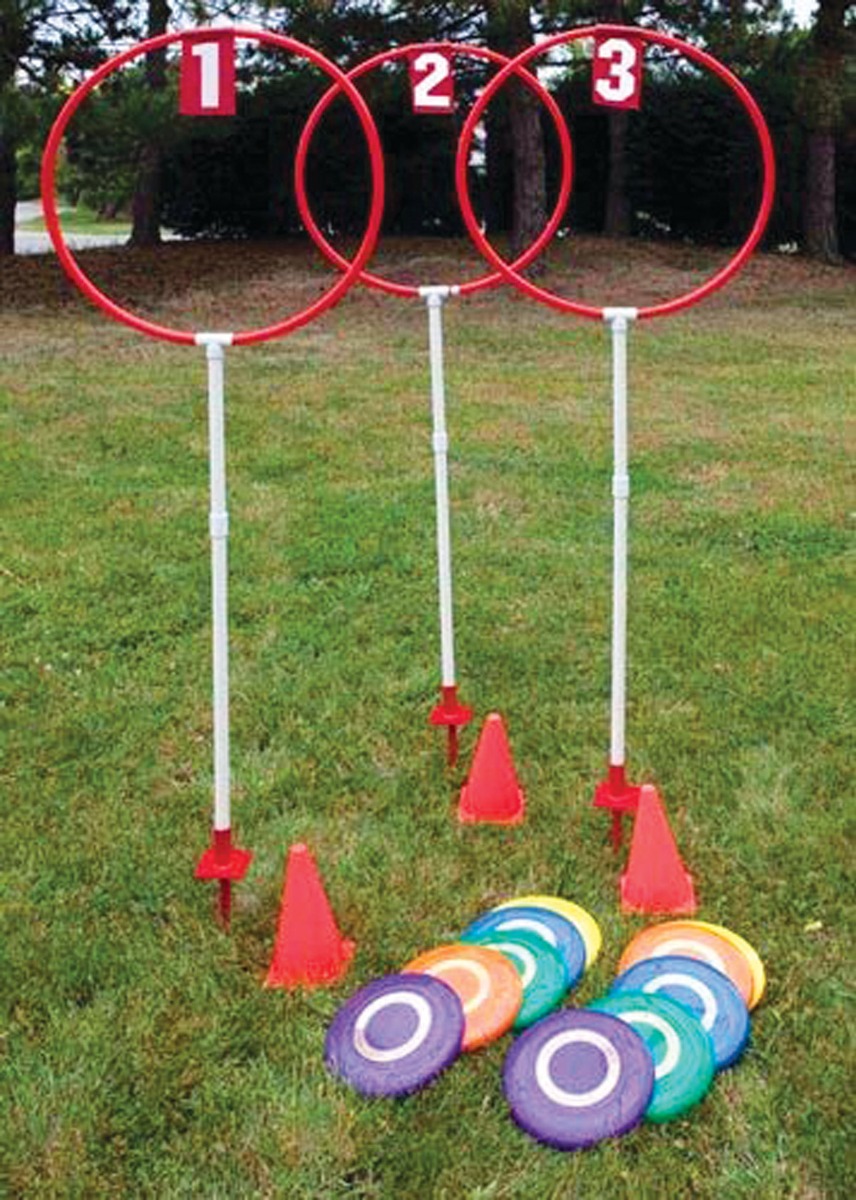 3 Hole Outdoor Hoop Disc Target Game