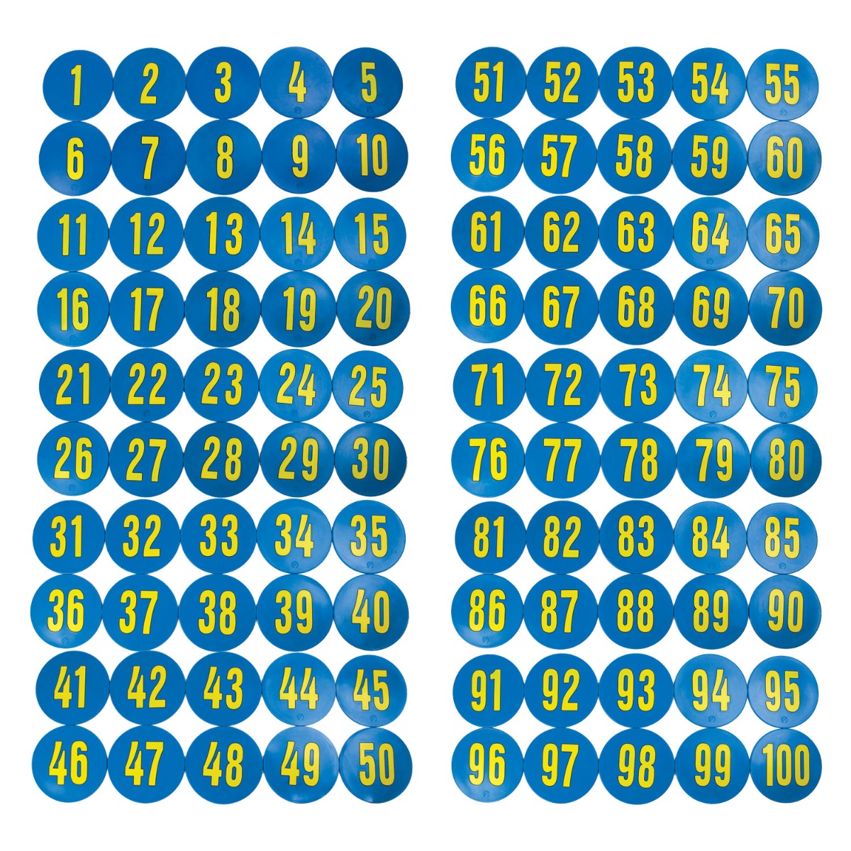 Deluxe Numbered 9 Inch Poly Spots