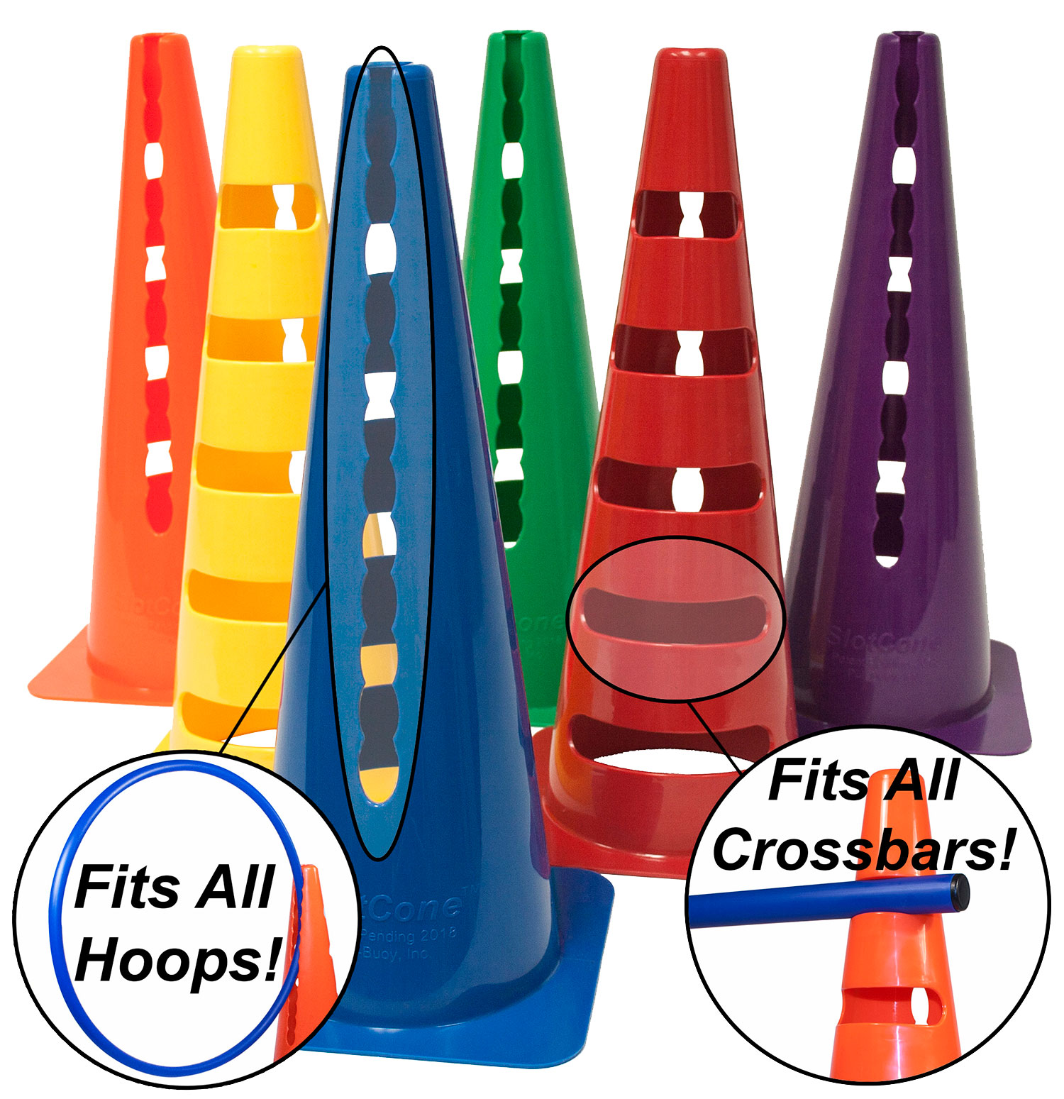 Slot cones 6 color set