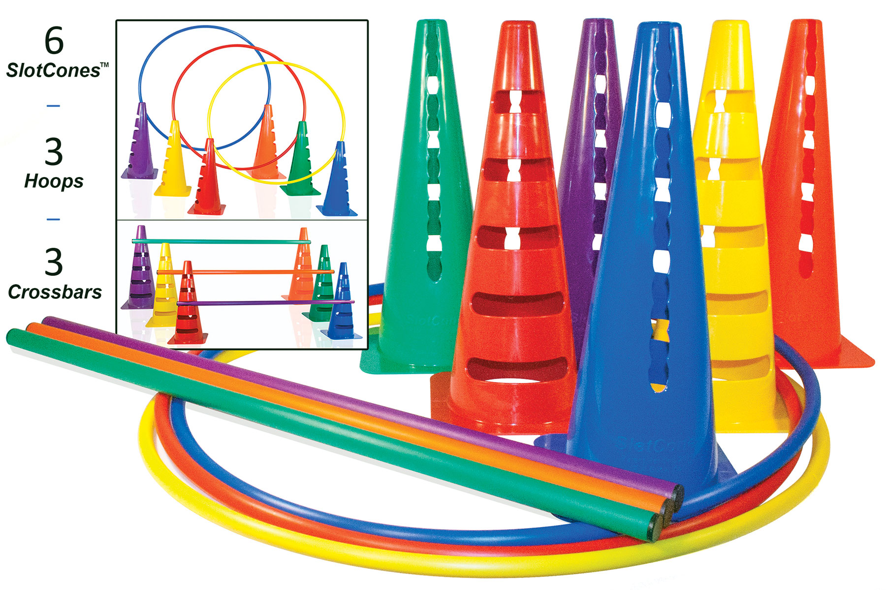 Slot Cone Obstacle Course Set