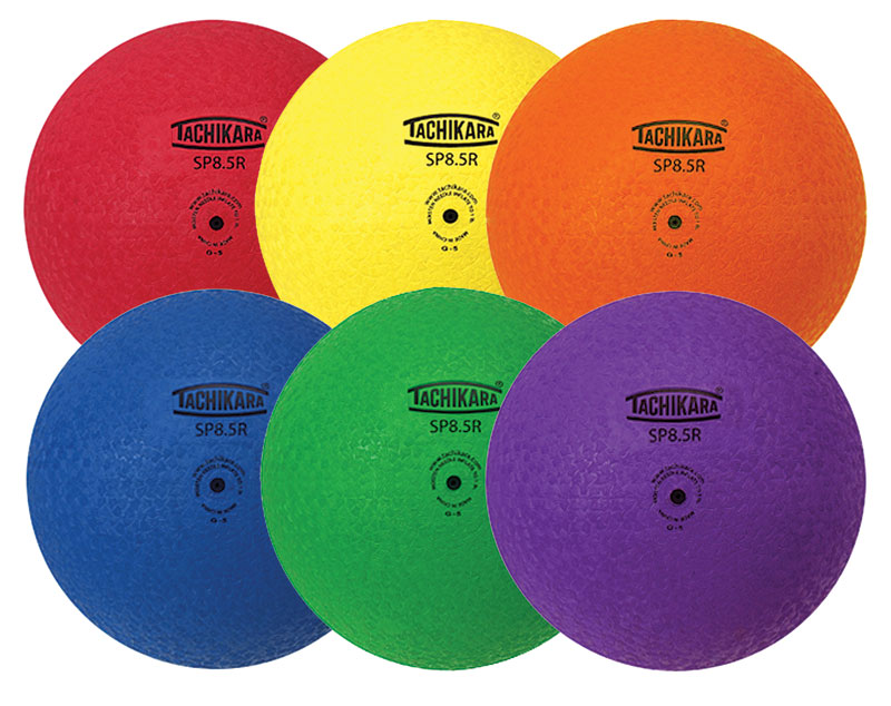 Tachikara Playground Ball 6-Color Set of 6