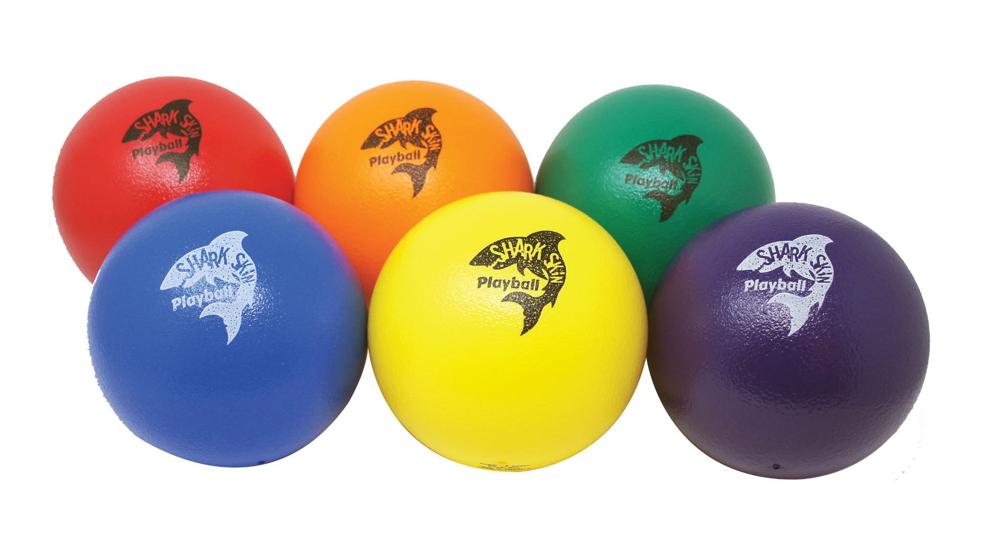 Shark Skin Playball/Handball 6-Color Foam Ball Set