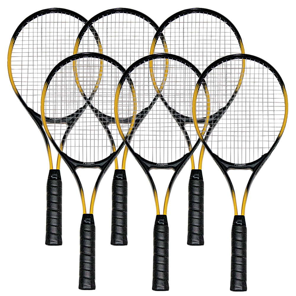 Economy Standard Size Tennis Racket 4-3/8" grip (pack of 6)