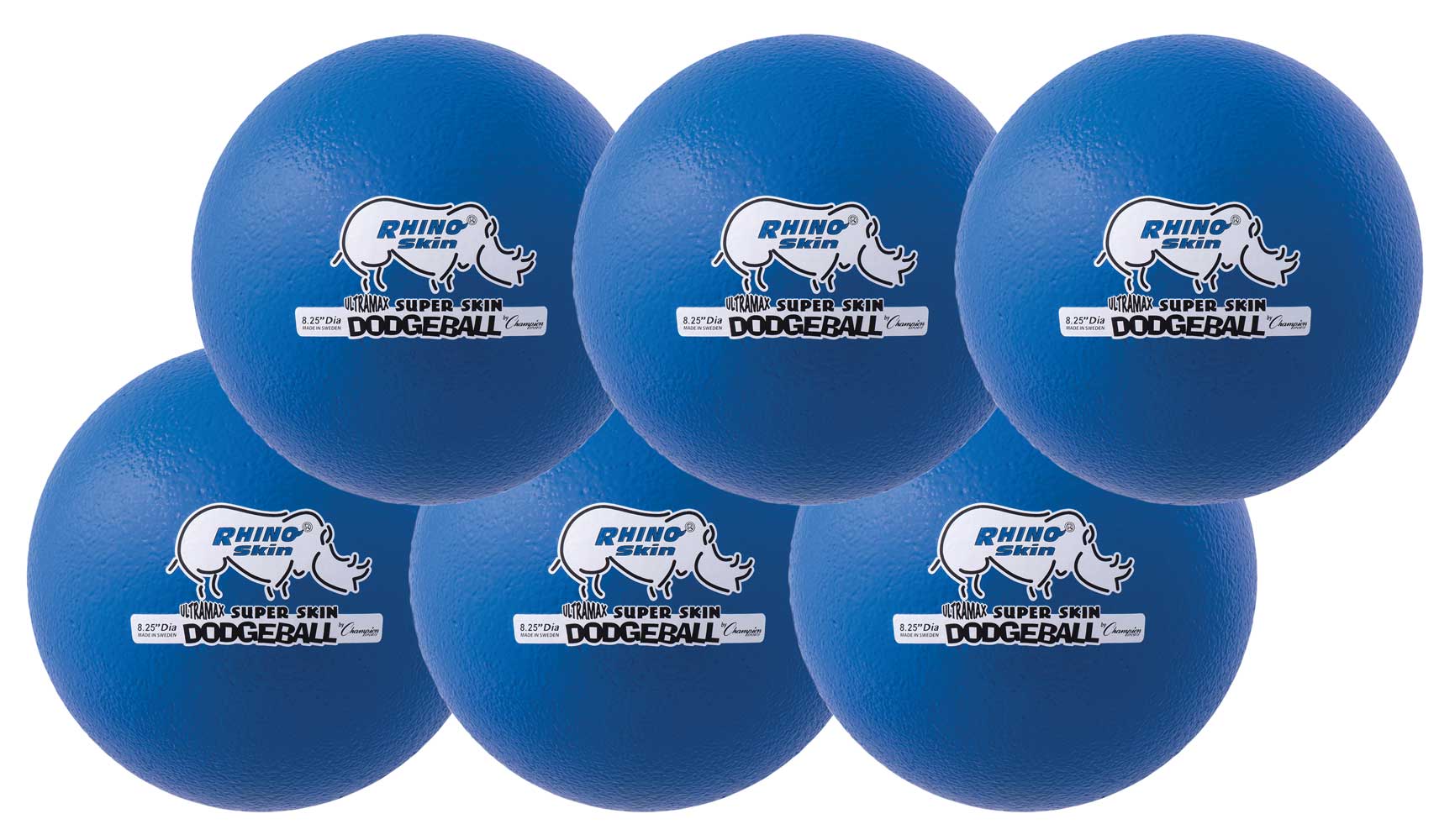Rhino Skin® Ultramax 8-1/2" Special Foam Dodgeball pack of 6