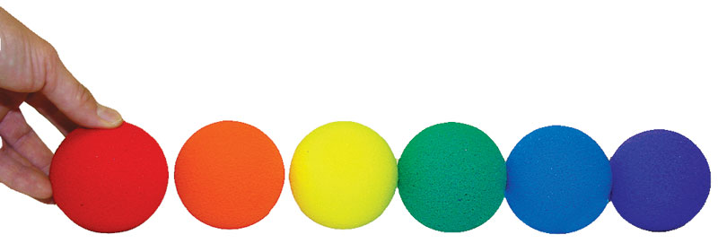 High Bounce Foam Baseball/Tennis Ball Set of 6