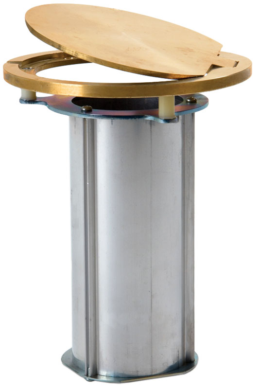 Bison 3 1/2" Brass Floor Plates/Sockets