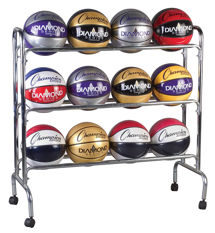 4 rows hold 16 basketballs