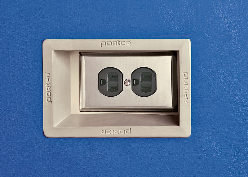 Porter Gray Molded Insert for Single Gang Box